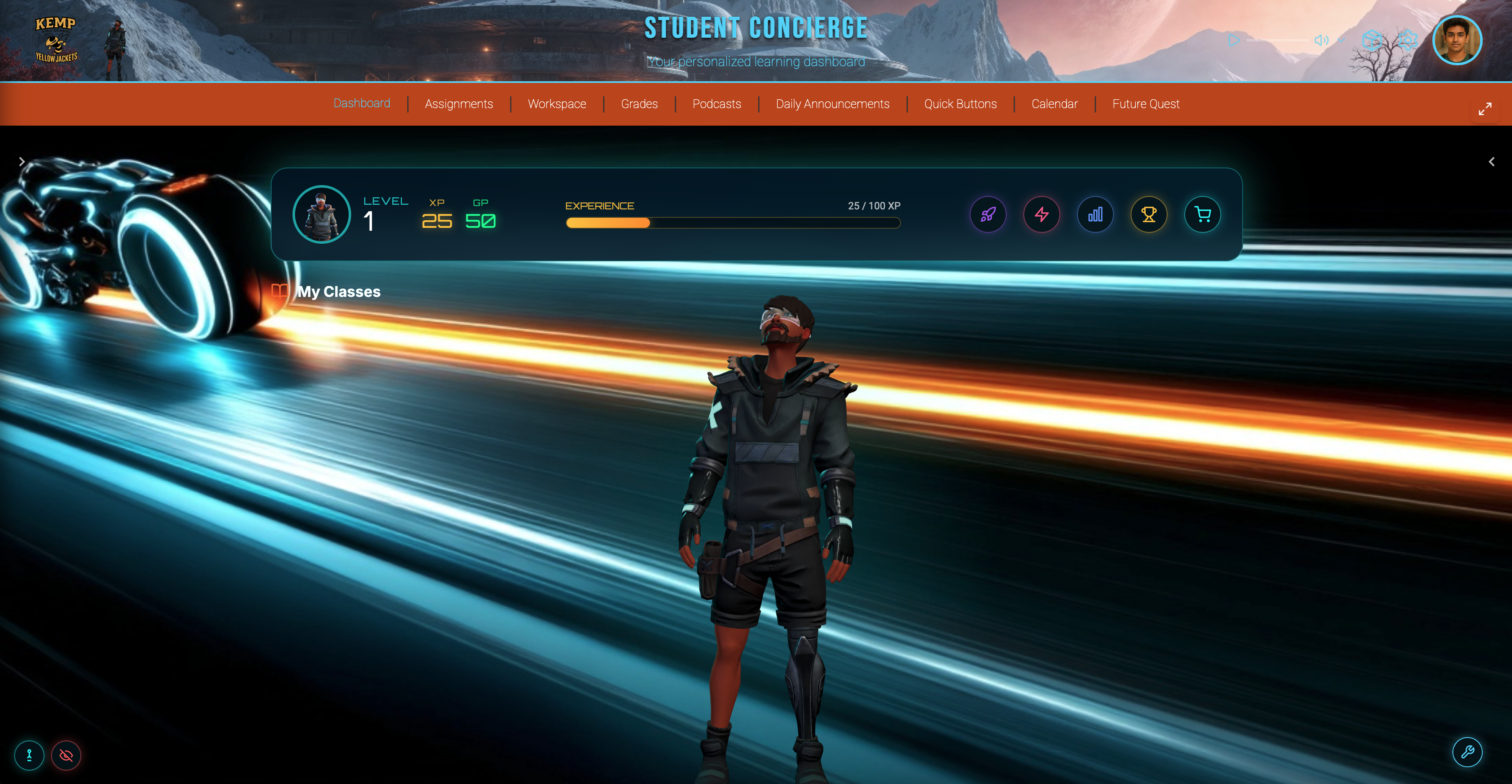 StudentDesk Interface