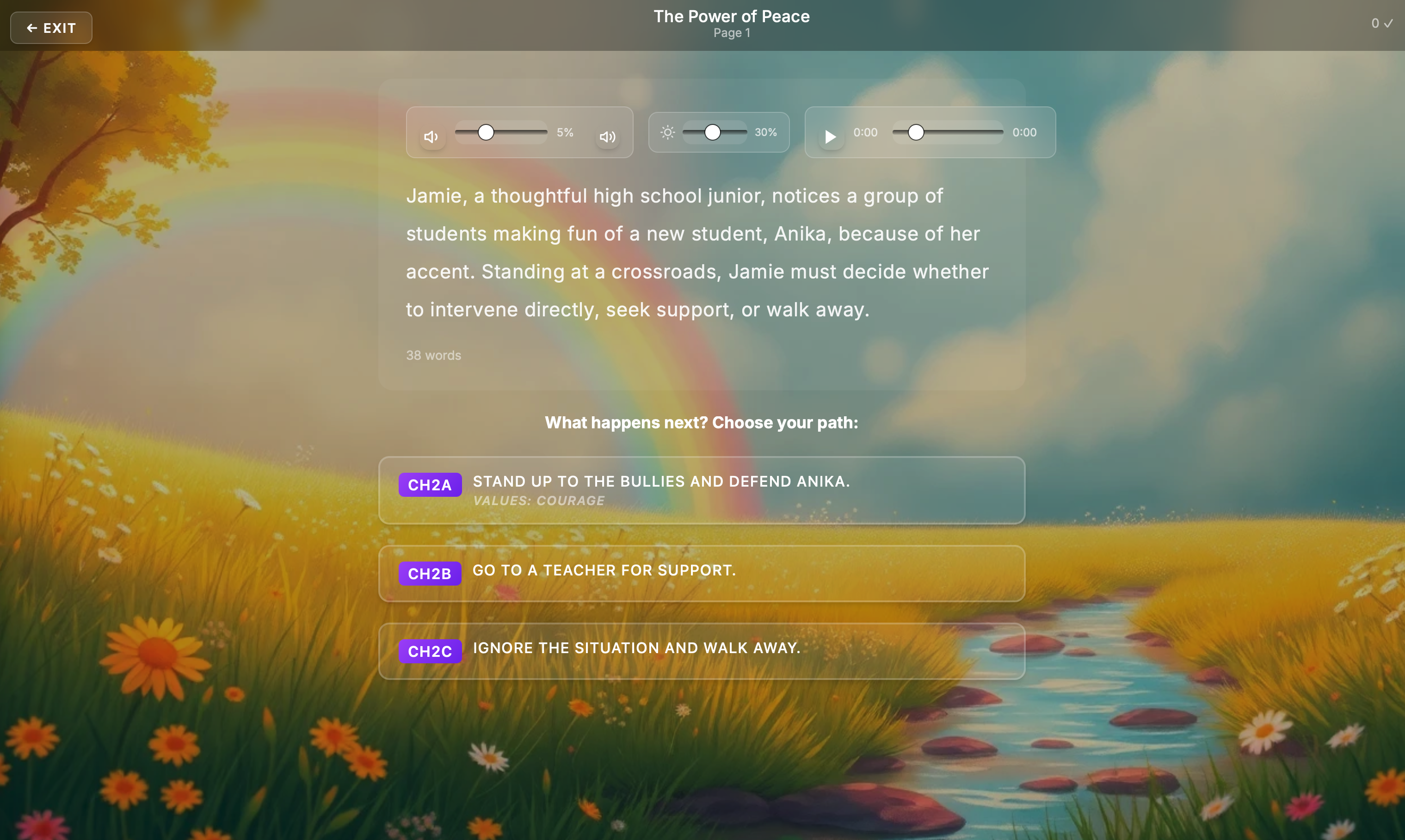 Compass Choose-Your-Own-Adventure story experience