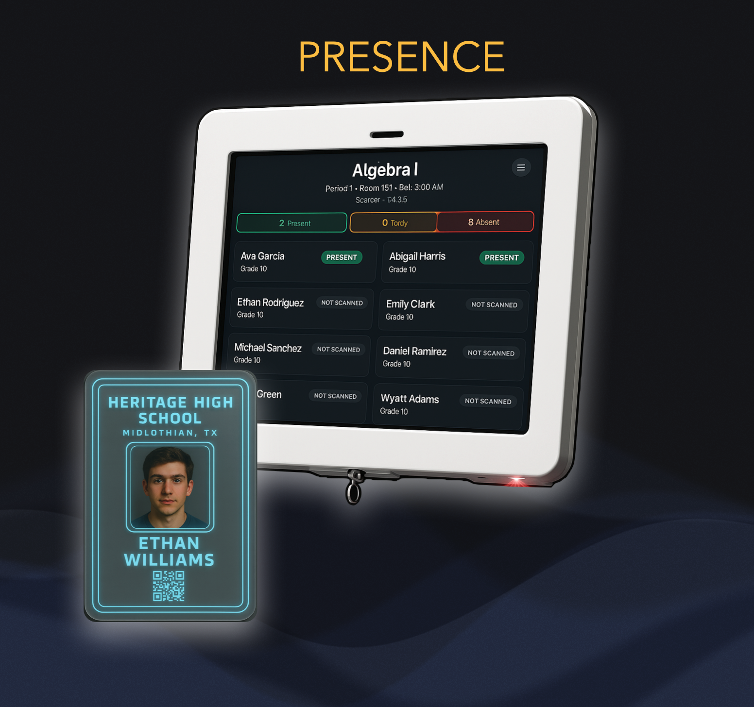 Presence Scanner and ID Badge