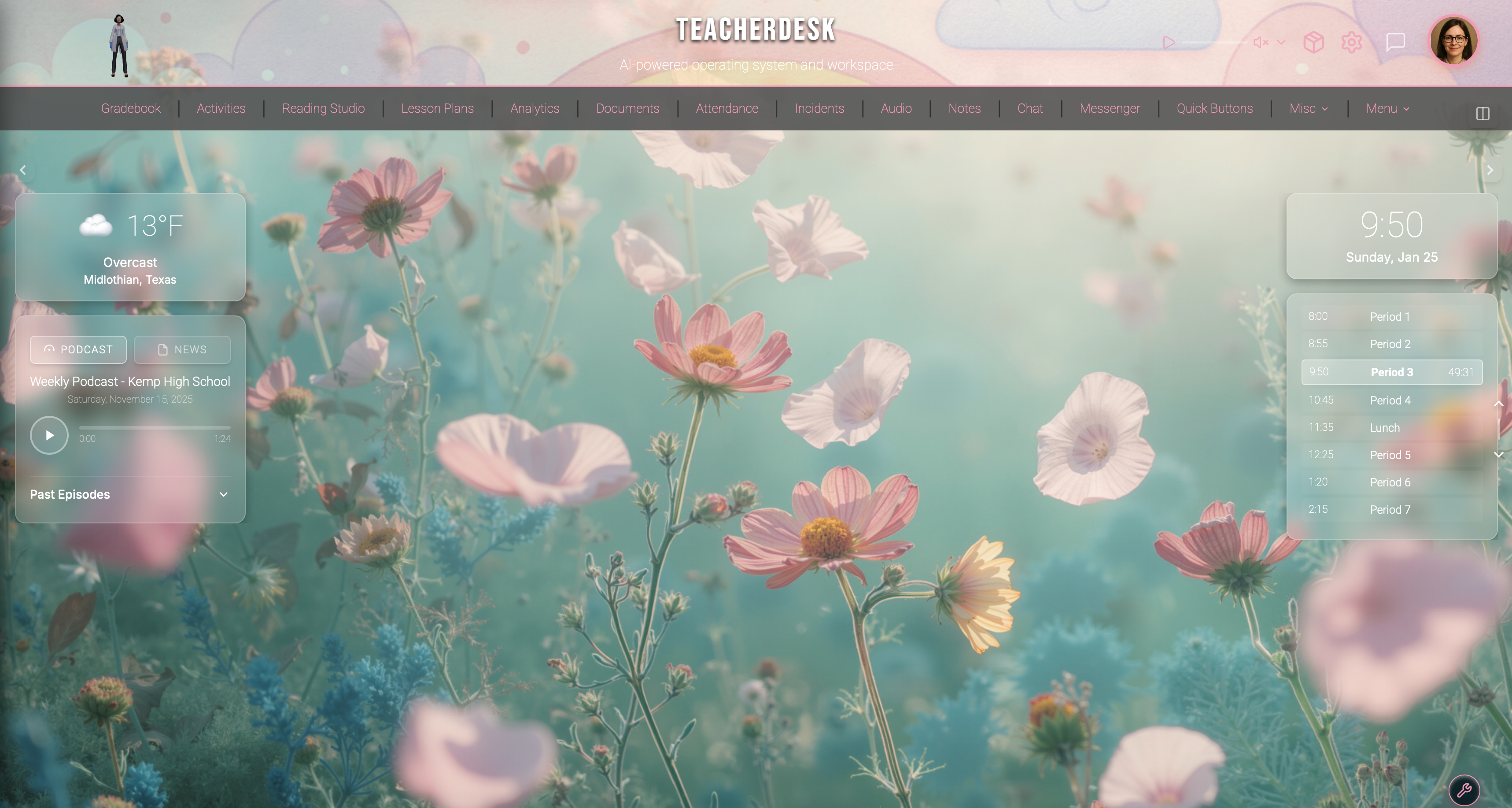 TeacherDesk Workspace